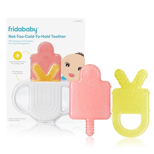 Frida Baby Silicone Teething Toys, 4-in-1 Teether