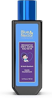 Blue Nectar Ayurvedic Baby Hair Oil with Coconut & Almond