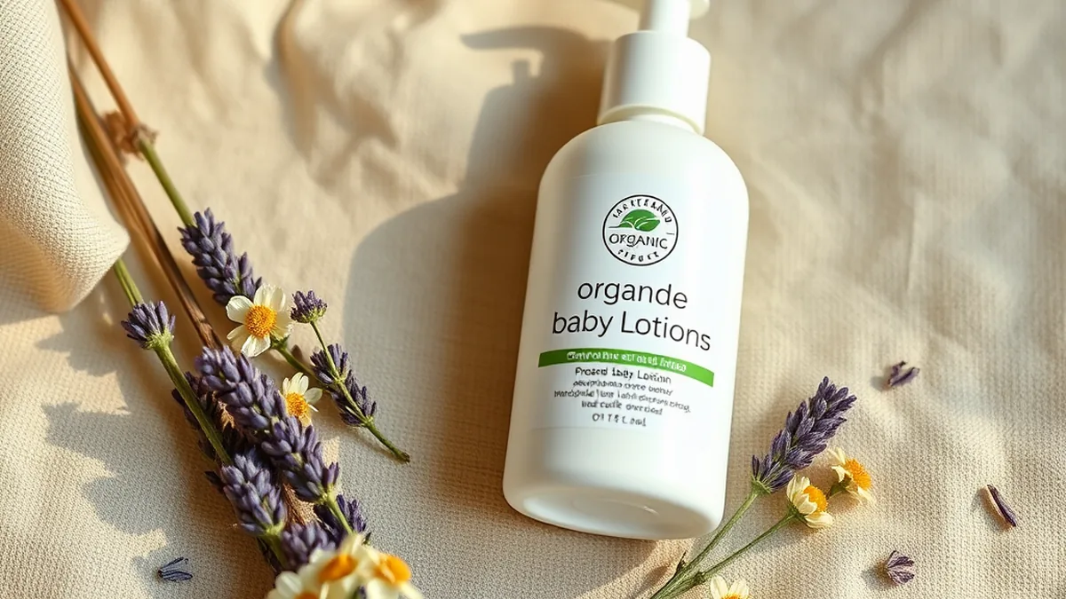 Earth Mama Organics baby skincare with lavender