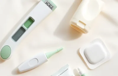 FSA eligible baby health products including thermometer, nasal aspirator and baby cream