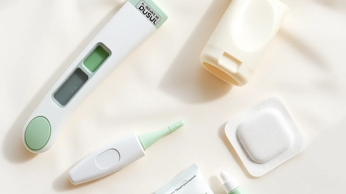 FSA eligible baby health products including thermometer, nasal aspirator and baby cream
