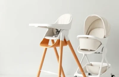 Modern minimalist baby high chair scandinavian design