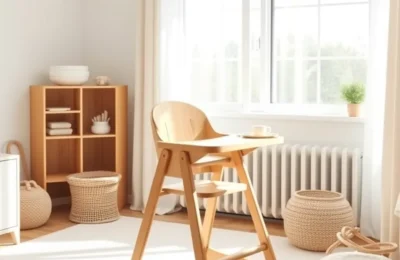 Lalo modern wooden baby high chair