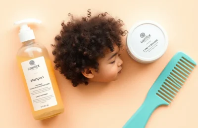 Baby hair care products for mixed and curly textured hair