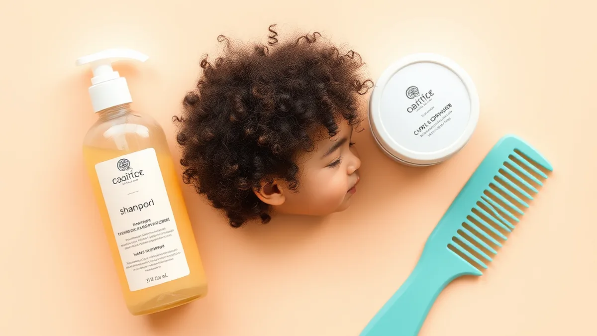 Baby hair care products for mixed and curly textured hair