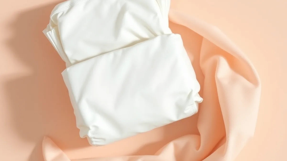 Pampers baby diaper review flat lay with soft cotton
