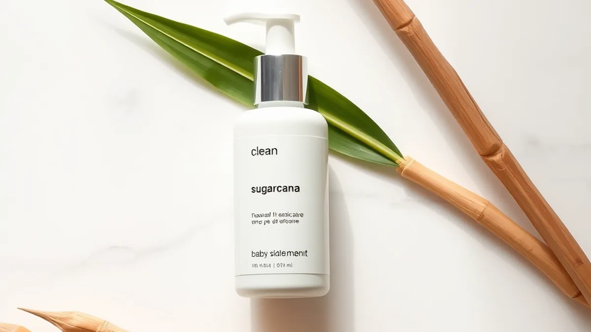 Pipette baby skincare clean modern flat lay