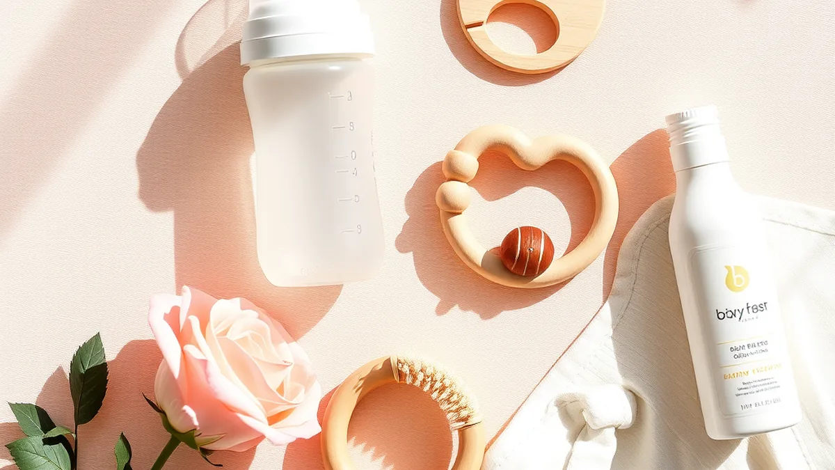 Top baby products 2026 curated editorial flat lay