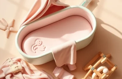 Trending baby products 2026 modern flat lay