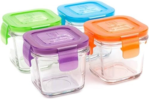 Wean Green Glass Baby Food Storage Cubes