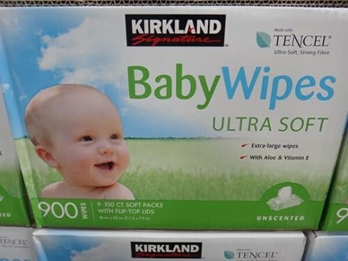 Kirkland Signature Baby Wipes (900 Count, 9-Pack)