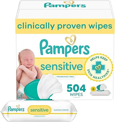 Pampers Sensitive Baby Wipes (Pack of 504)
