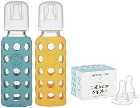 Lifefactory Glass Baby Bottle 9 oz