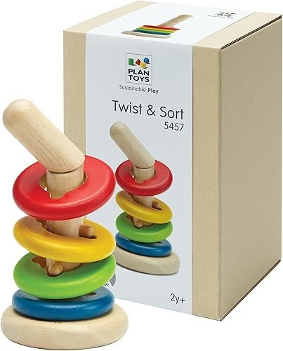 Plan Toys Wooden Stacking Rings