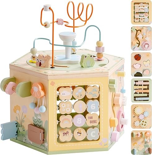 Babylist x Lalo Wooden Activity Cube