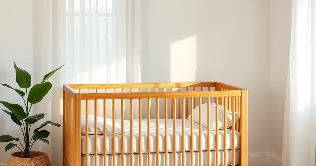 Best convertible cribs 2026 - natural wood convertible crib in minimalist nursery