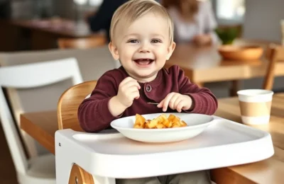 Best convertible high chairs 2026 - toddler in wooden adjustable high chair