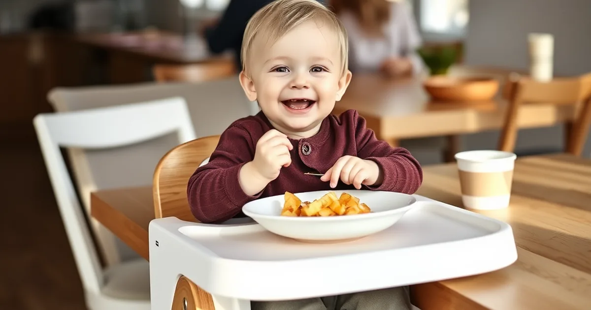 Best convertible high chairs 2026 - toddler in wooden adjustable high chair