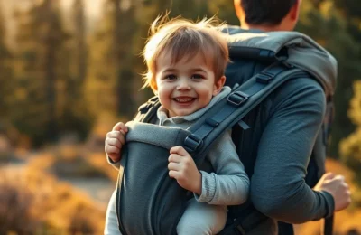 Best hiking baby carriers 2026 - toddler in a frame hiking carrier on a mountain trail