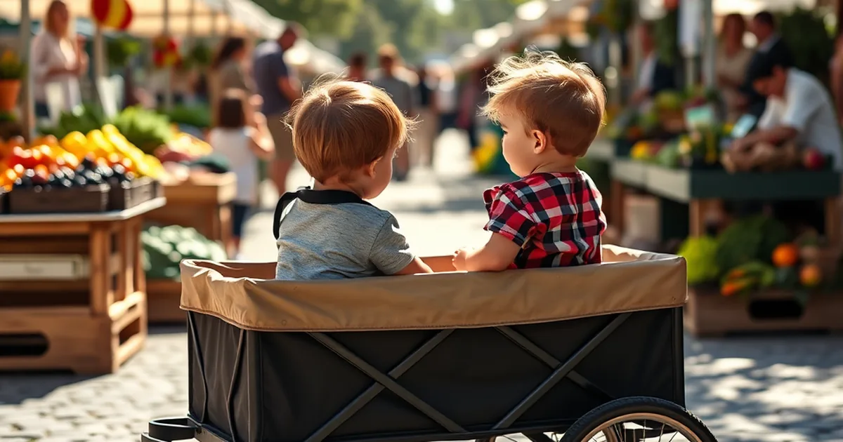 Best stroller wagons 2026 - two toddlers in a premium all-terrain stroller wagon