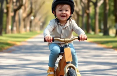 Best toddler balance bikes 2026 - happy toddler riding a lightweight balance bike in a park