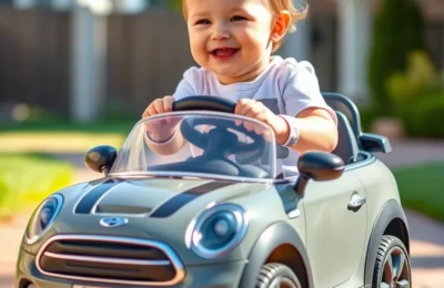 Best toddler ride-on cars 2026 - happy toddler driving a miniature electric car on a driveway